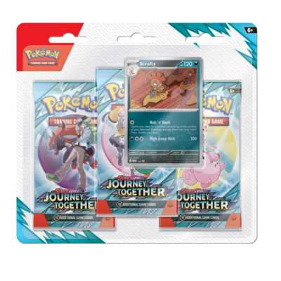 PRE-ORDER: POKÉMON TCG Scarlet & Violet 9 Journey Together Three Booster Blister