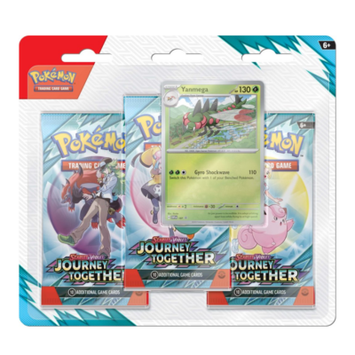 PRE-ORDER: POKÉMON TCG Scarlet & Violet 9 Journey Together Three Booster Blister - Image 2